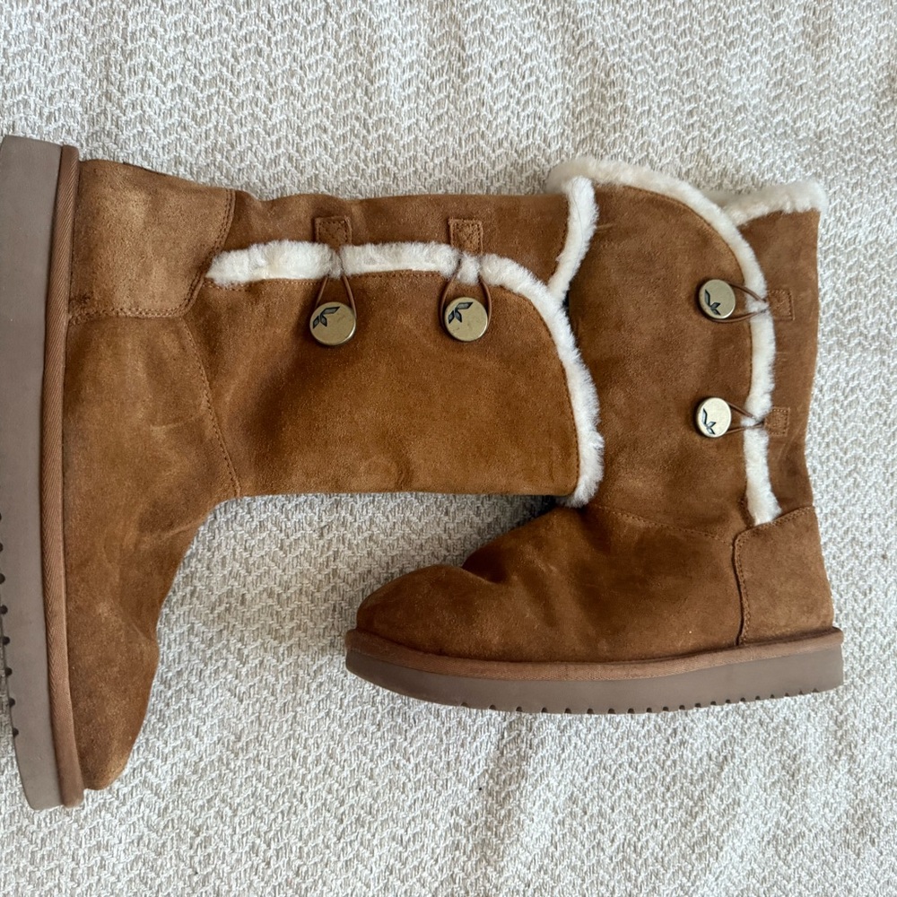 Kookaburra by Ugg Suede Boots with Fur Trim